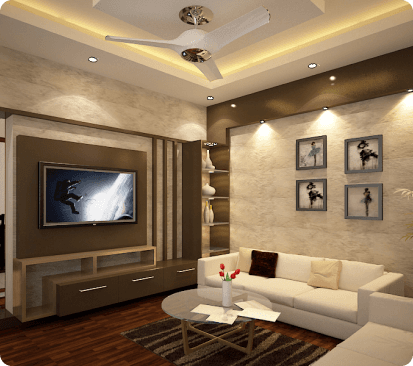 Luxury Living Room Design by Sannedhan Homes in Bengaluru