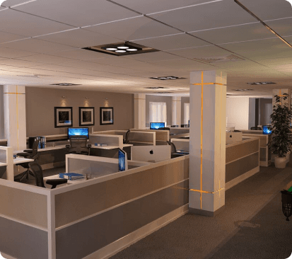 Office Space interior design by Sannedhan Homes in Bengaluru — image 1