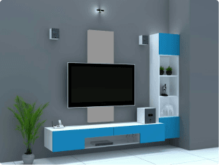 TV Units interior design by Sannedhan Homes in Bengaluru — image 1